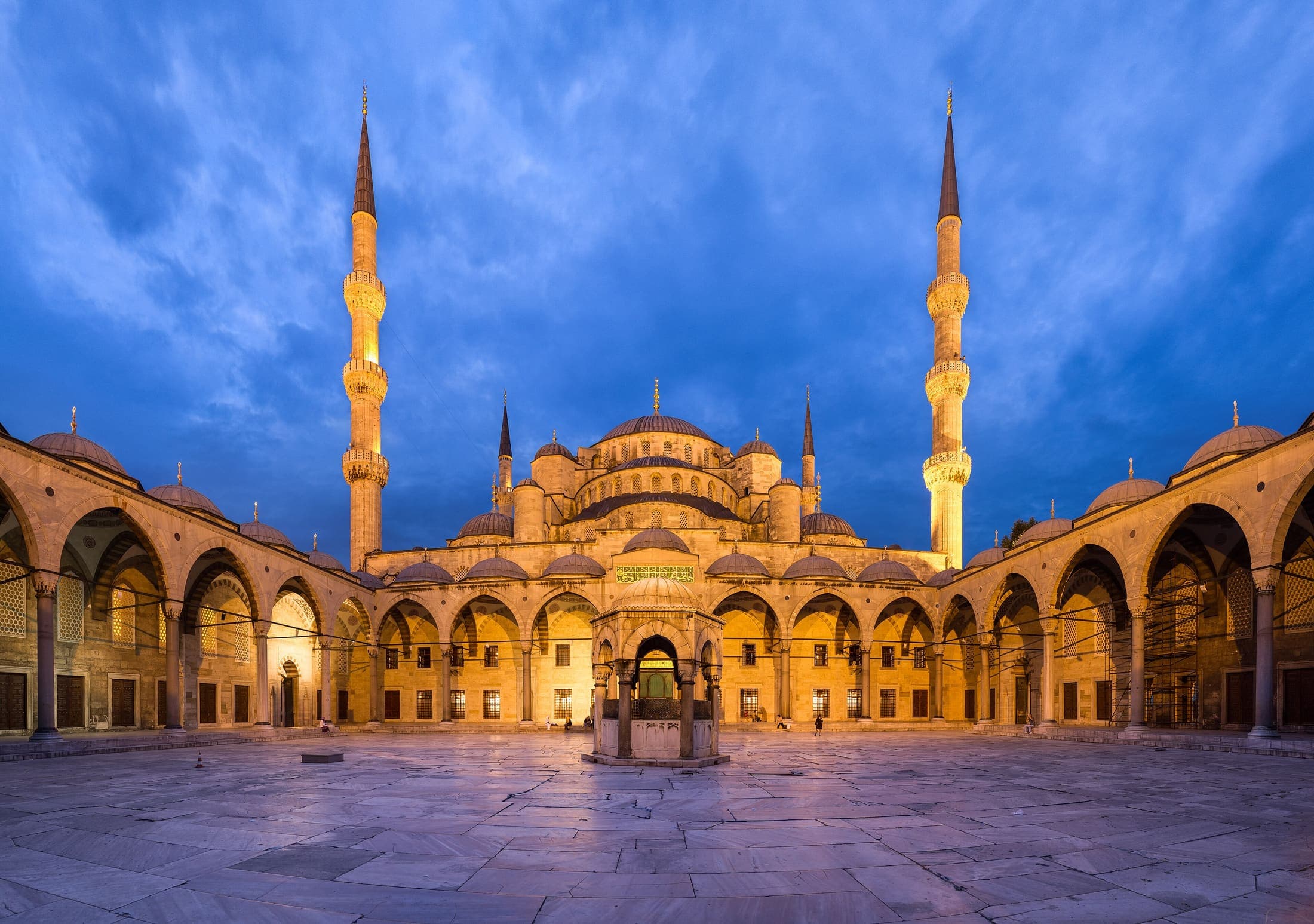 Blue Mosque at dusk